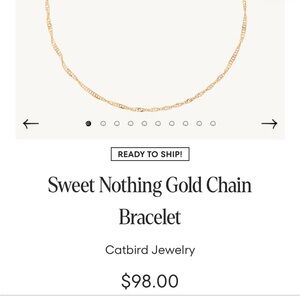 Catbird Sweet Nothing chain bracelet